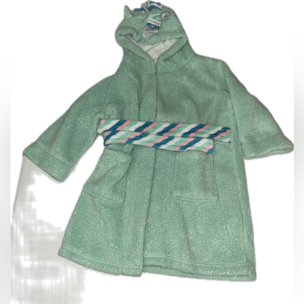 💜 Cat & Jack Fleece Unicorn Robe Hoodie